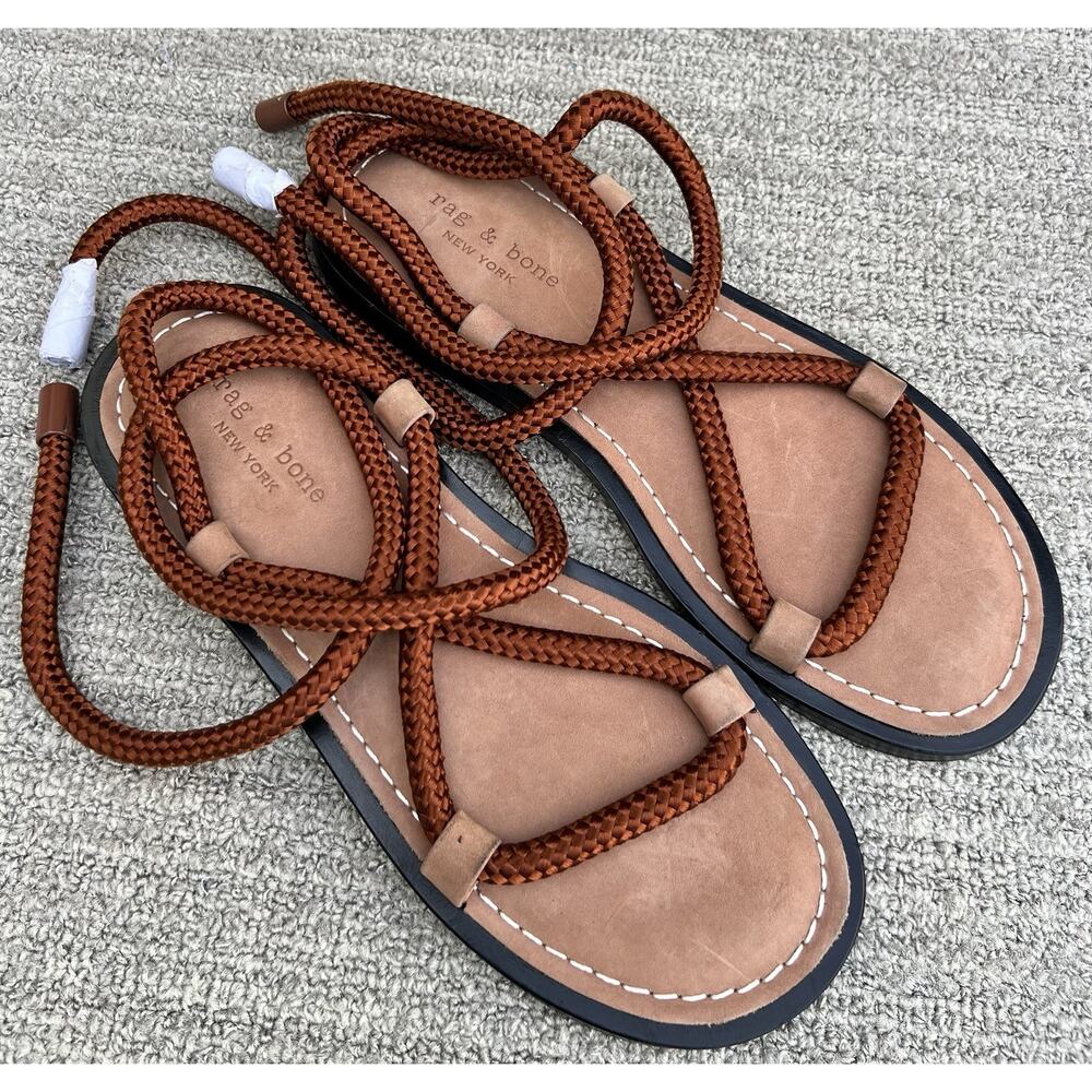 rag & bone Infinity Brown Sandal Leather and Nylon Women's Size 8 US NEW - Picture 5 of 16